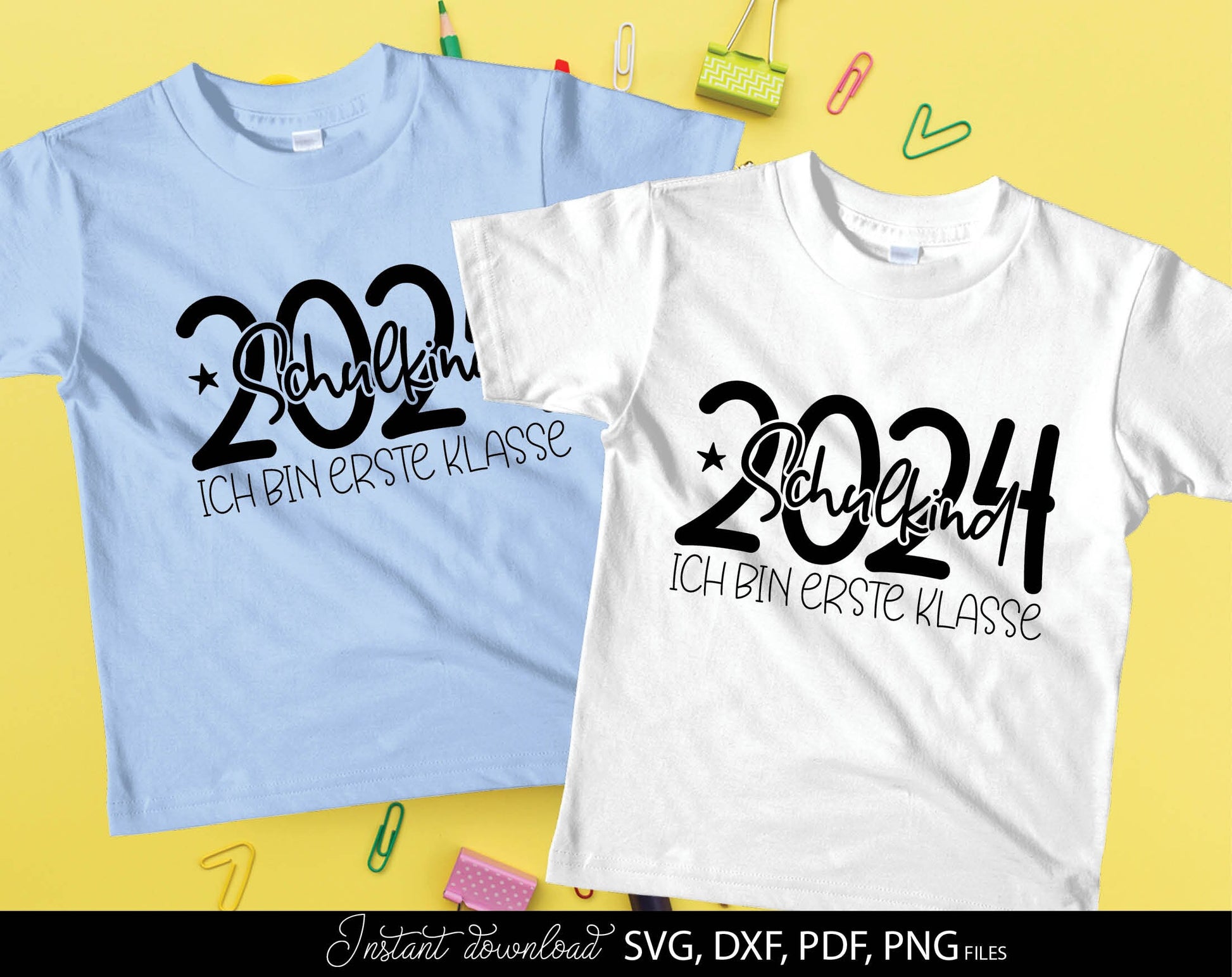 German Schulkind Plotterdatei bundle. SVG DXF PDF JPG PNG files included. Compatible With Cricut, Silhouette Studio, sublimation printers or other equipment. Cut from vinyl, use for sublimation or laser cut or grave projects. Buy now and enjoy!