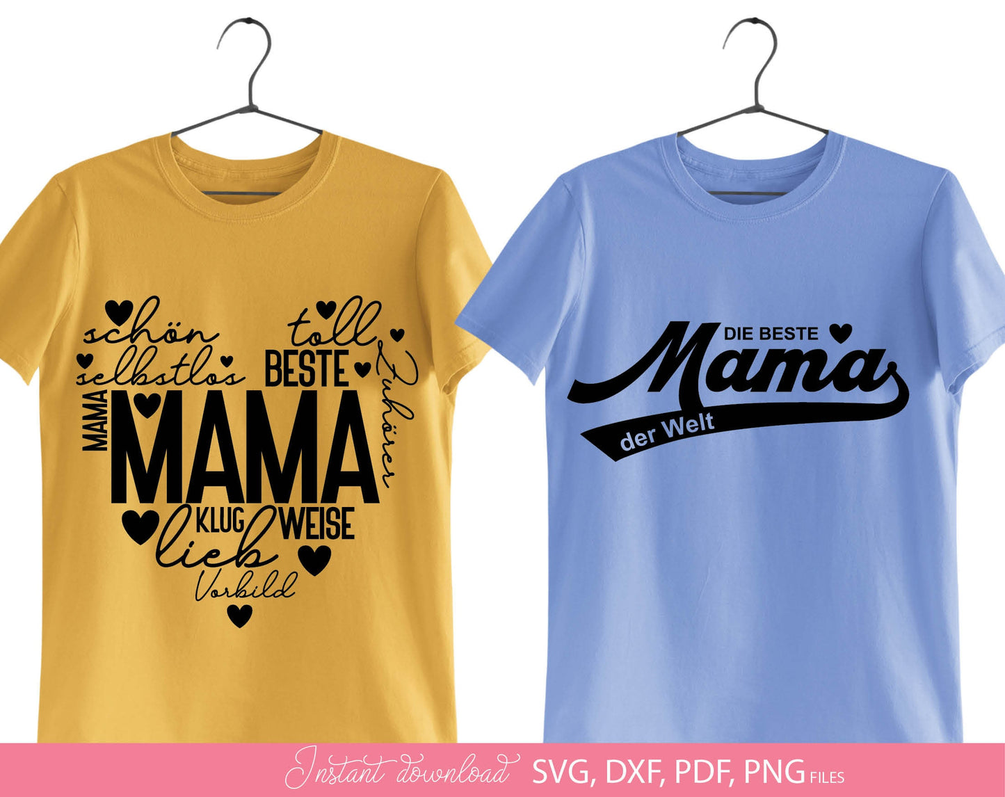 German Mama Plotter File bundle. SVG DXF PDF PNG EPS files included. Compatible with Cricut, Silhouette, sublimation printers or laser cut or grave machines. Cut from vinyl, use for sublimation or laser cut projects. Buy now for a good price, enjoy!