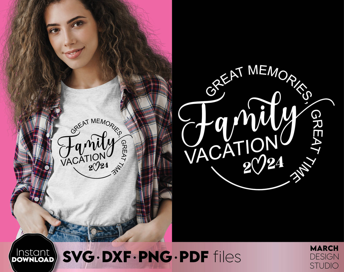 Great Memories Great Time Family Vacation Shirts design. SVG PNG DXF PDF files included. Compatible with Cricut, Silhouette or other equipment. Cut from vinyl, use for sublimation or laser cut/ grave projects. Buy now for a good price and enjoy!