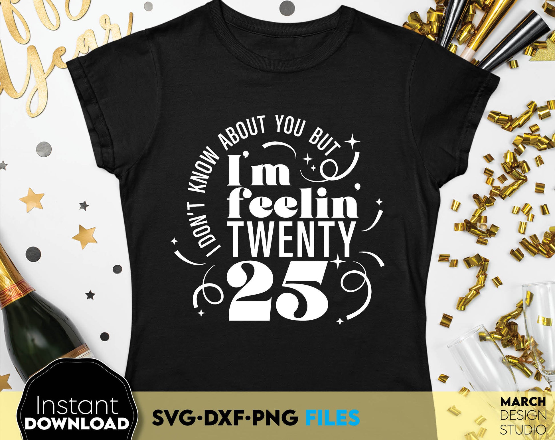 I am feeling twenty 25. SVG DXF PNG files included. Compatible with Cricut, Silhouette Studio, sublimation printers or other equipment. Cut from vinyl, use for sublimation or laser cut or grave projects. Buy now for a good price and enjoy!