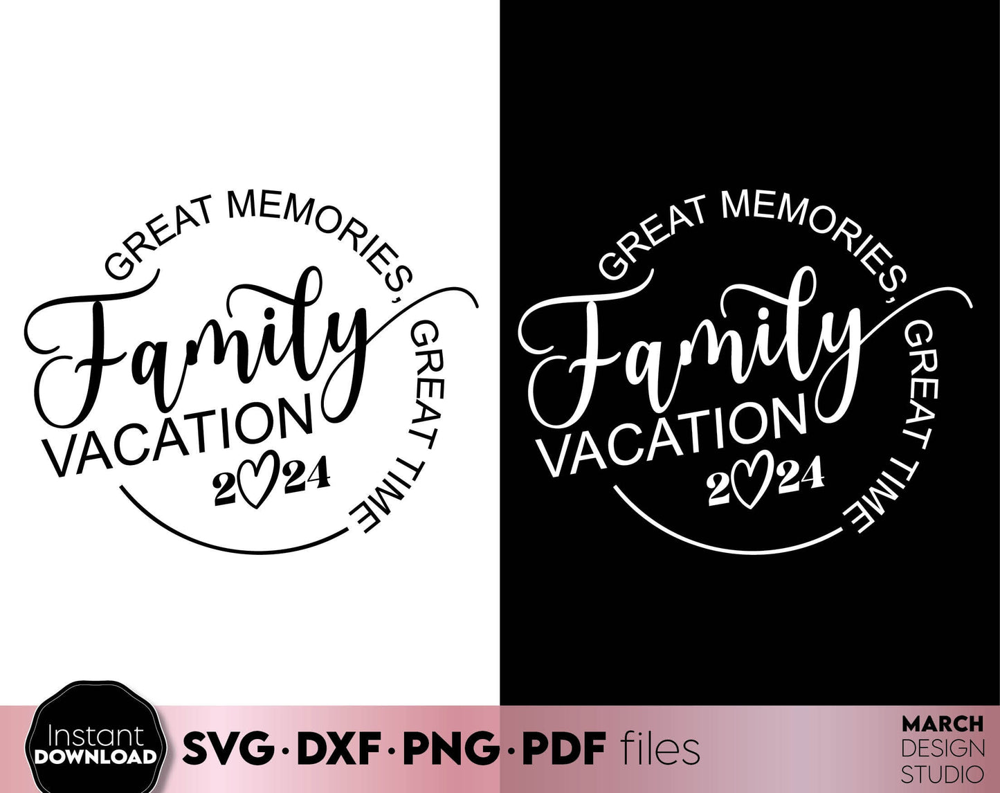 Great Memories Great Time Family Vacation Shirts design. SVG PNG DXF PDF files included. Compatible with Cricut, Silhouette or other equipment. Cut from vinyl, use for sublimation or laser cut/ grave projects. Buy now for a good price and enjoy!