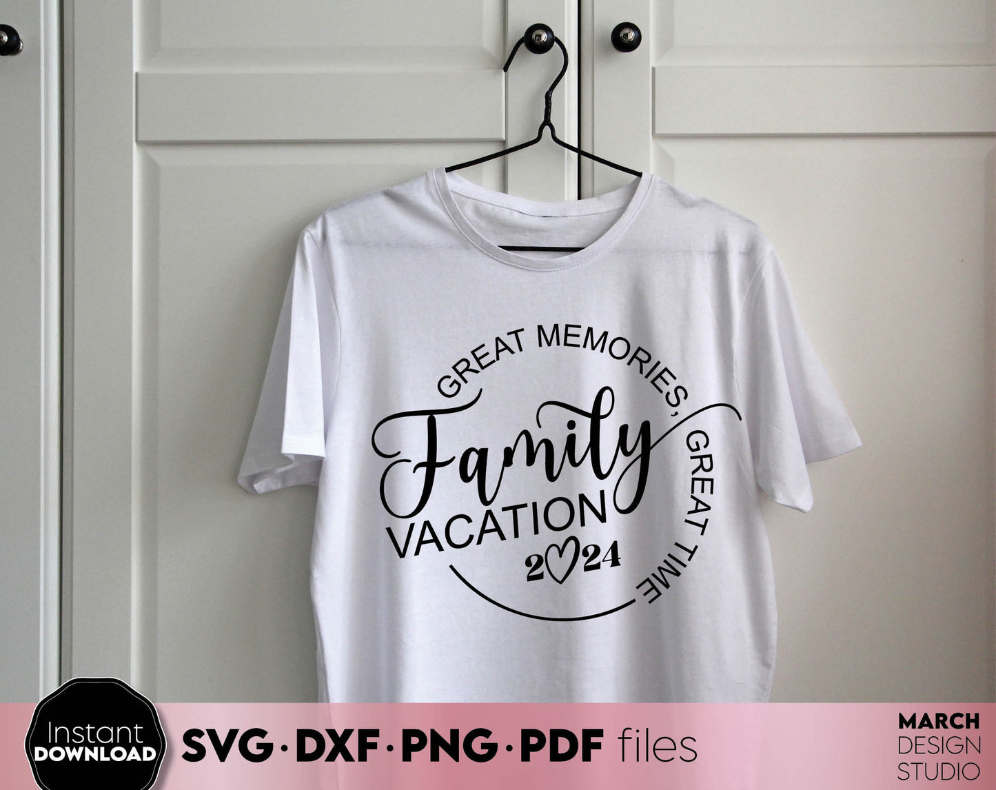 Great Memories Great Time Family Vacation Shirts design. SVG PNG DXF PDF files included. Compatible with Cricut, Silhouette or other equipment. Cut from vinyl, use for sublimation or laser cut/ grave projects. Buy now for a good price and enjoy!