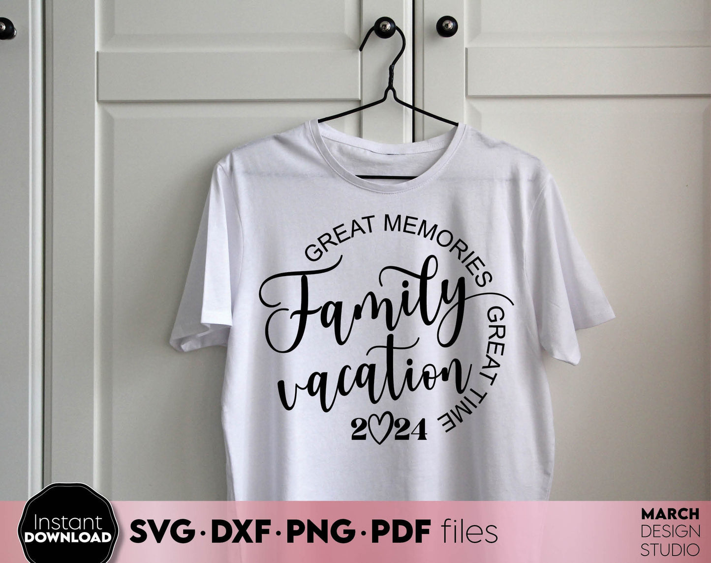 Great Memories Great Time Family Vacation Shirts design. SVG PNG DXF PDF files included. Compatible with Cricut, Silhouette or other equipment. Cut from vinyl, use for sublimation or laser cut/ grave projects. Buy now for a good price and enjoy!