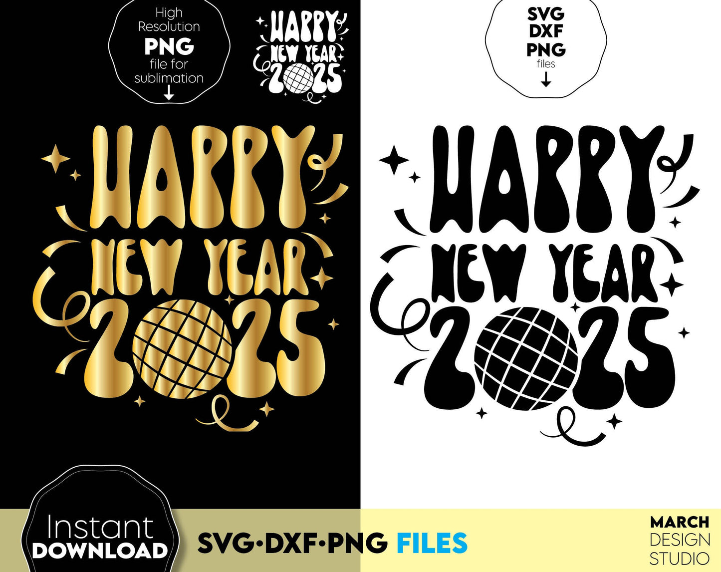 2025 Files SVG | Happy New Year 2025 SVG | New Year shirt Svg Png | New Year Sublimation Png | Svg | Funny New Year | file for cricut svg