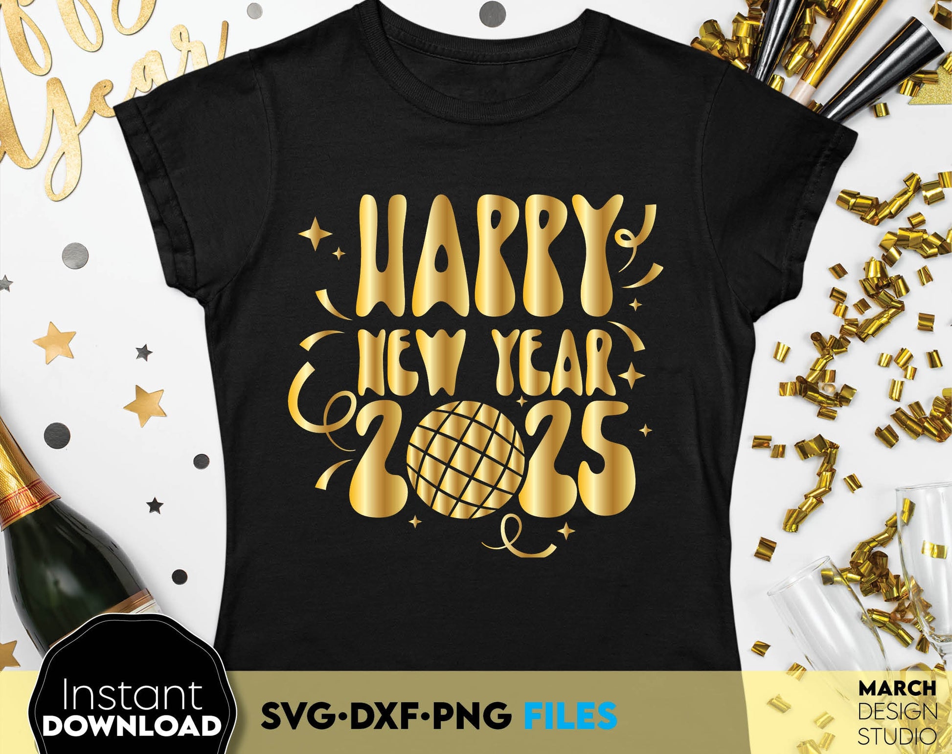 2025 Files SVG | Happy New Year 2025 SVG | New Year shirt Svg Png | New Year Sublimation Png | Svg | Funny New Year | file for cricut svg