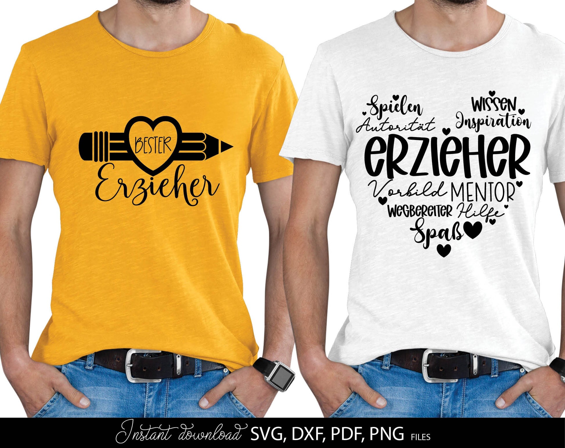 German Erzieherin Plotter File Bundle. SVG DXF PDF PNG files included. Compatible with Cricut, Silhouette or other equipment. Cut from vinyl, use for sublimation or laser cut projects as well. Buy now for a good price and enjoy!