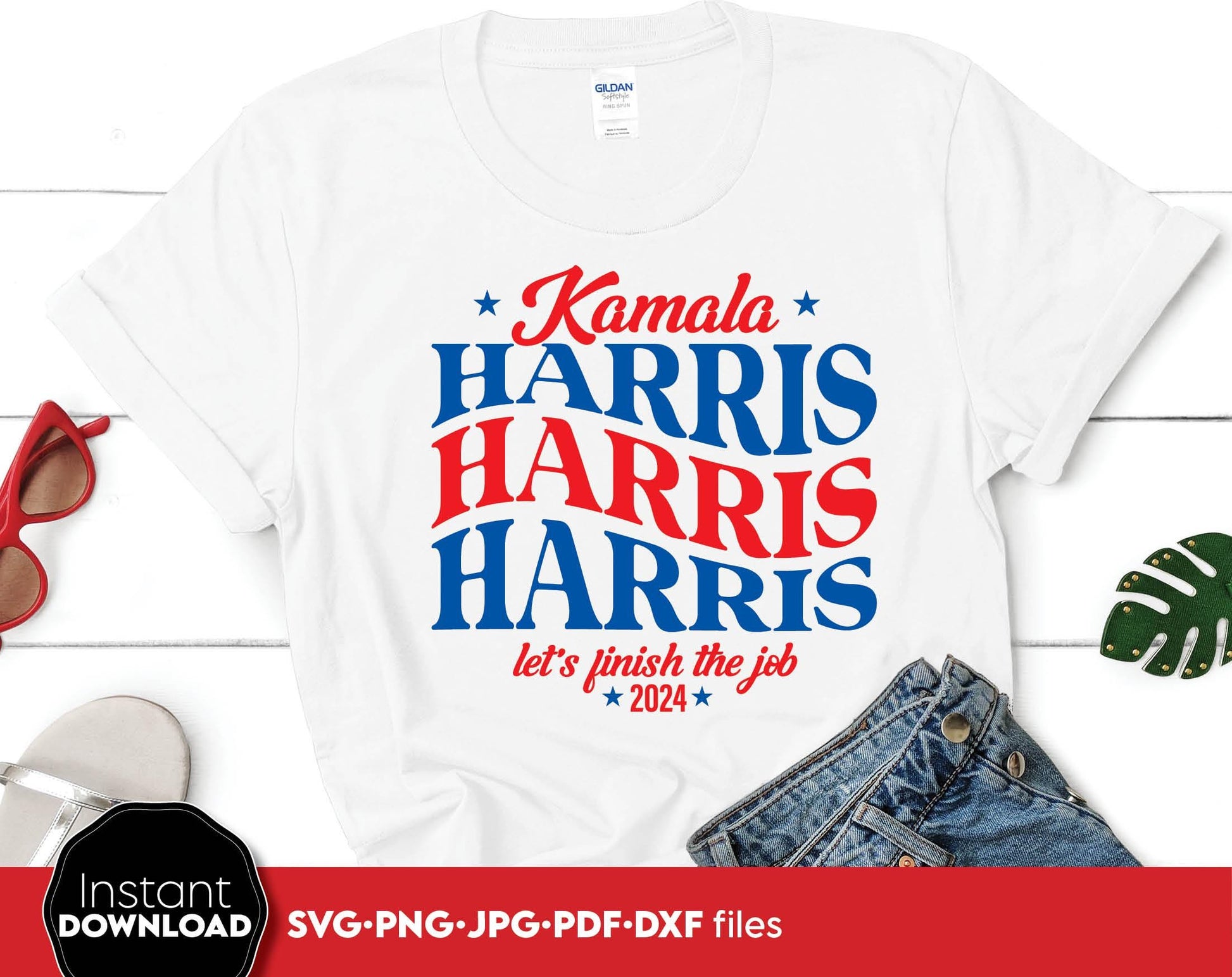 Kamala Harris for president 2024 bundle. SVG JPG DXF PNG PDF files included. Compatible with Cricut, Silhouette or other equipment. Cut from vinyl, use for sublimation or laser cut or grave projects. Buy now for a good price and enjoy!