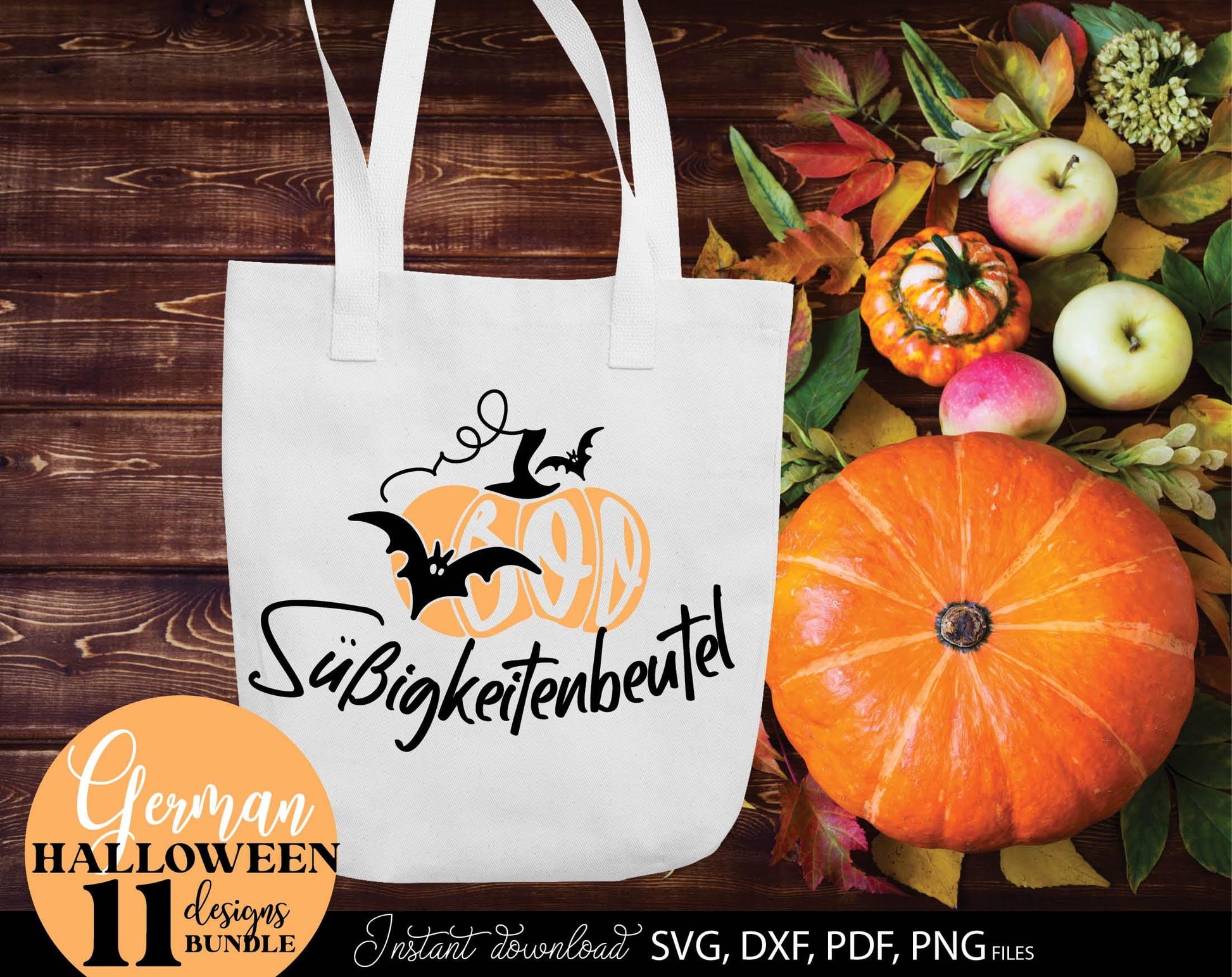 German Halloween quotes plotter files bundle. Use for cutting from vinyl, for sublimation or laser cut projects. SVG, DXF, PNG and PDF files included. Compatible with Cricut, Silhouette or other equipment! Buy now for a good price and enjoy!