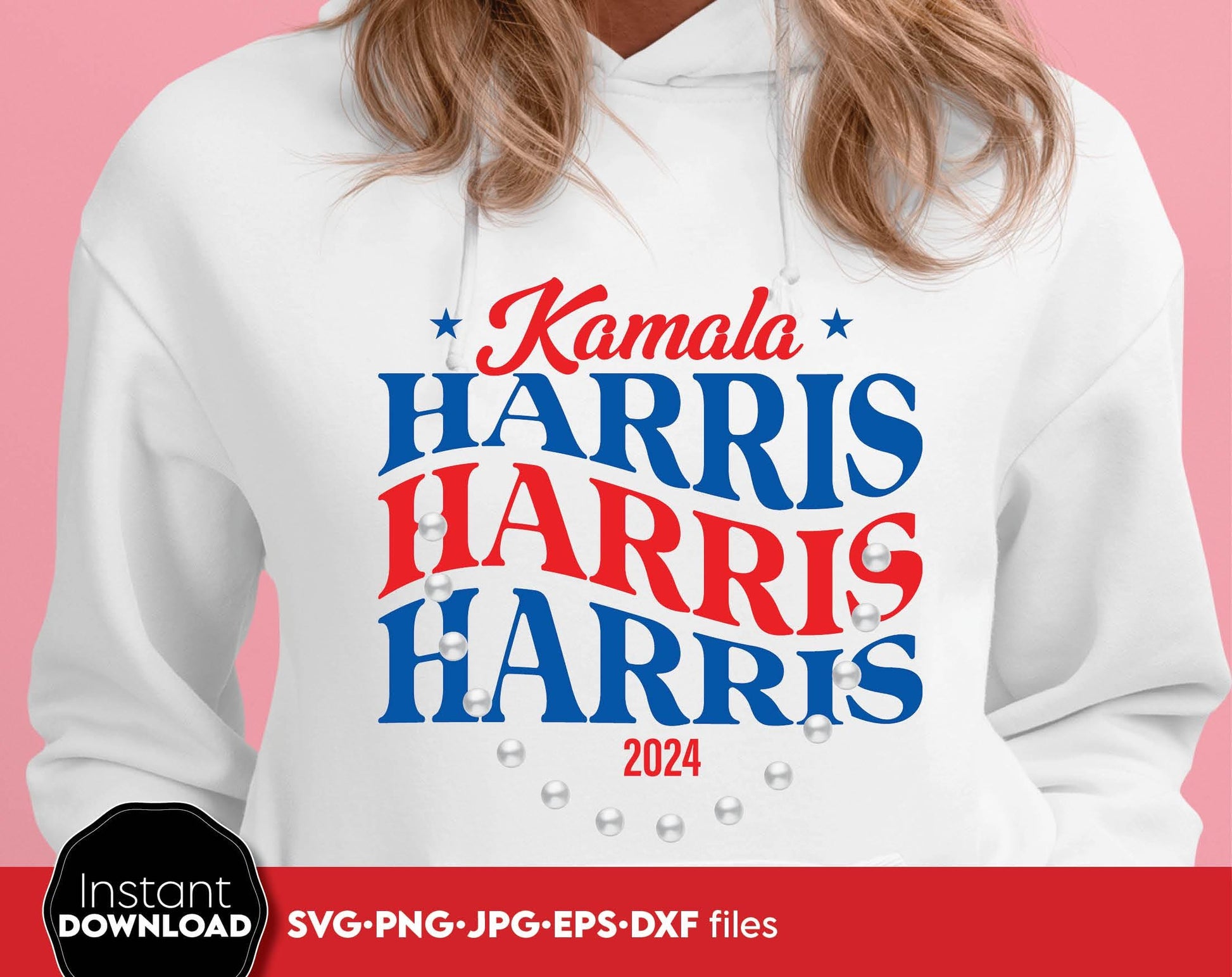 Kamala Harris madam president 2024. SVG JPG DXF PNG PDF files included. Compatible with Cricut, Silhouette or other equipment. Cut from vinyl, use for sublimation or laser cut or grave projects. Buy now for a good price and enjoy!