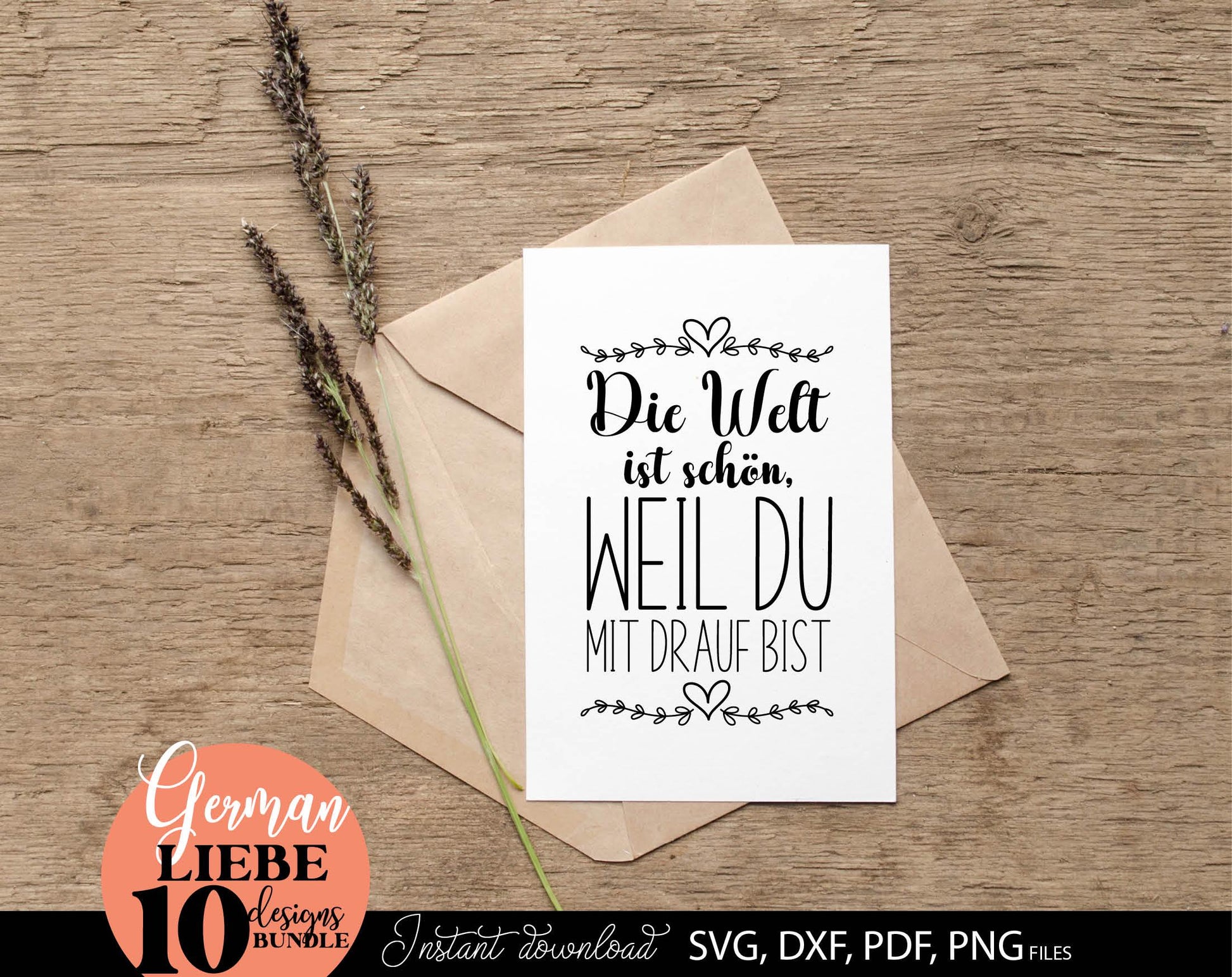 German Liebe Quotes Plotter File SVG PNG DXF EPS included. Use for cutting from vinyl, sublimation or laser cut projects. Compatible with Cricut, Silhouette or Glowforge equipment. Buy now for a good price and enjoy!