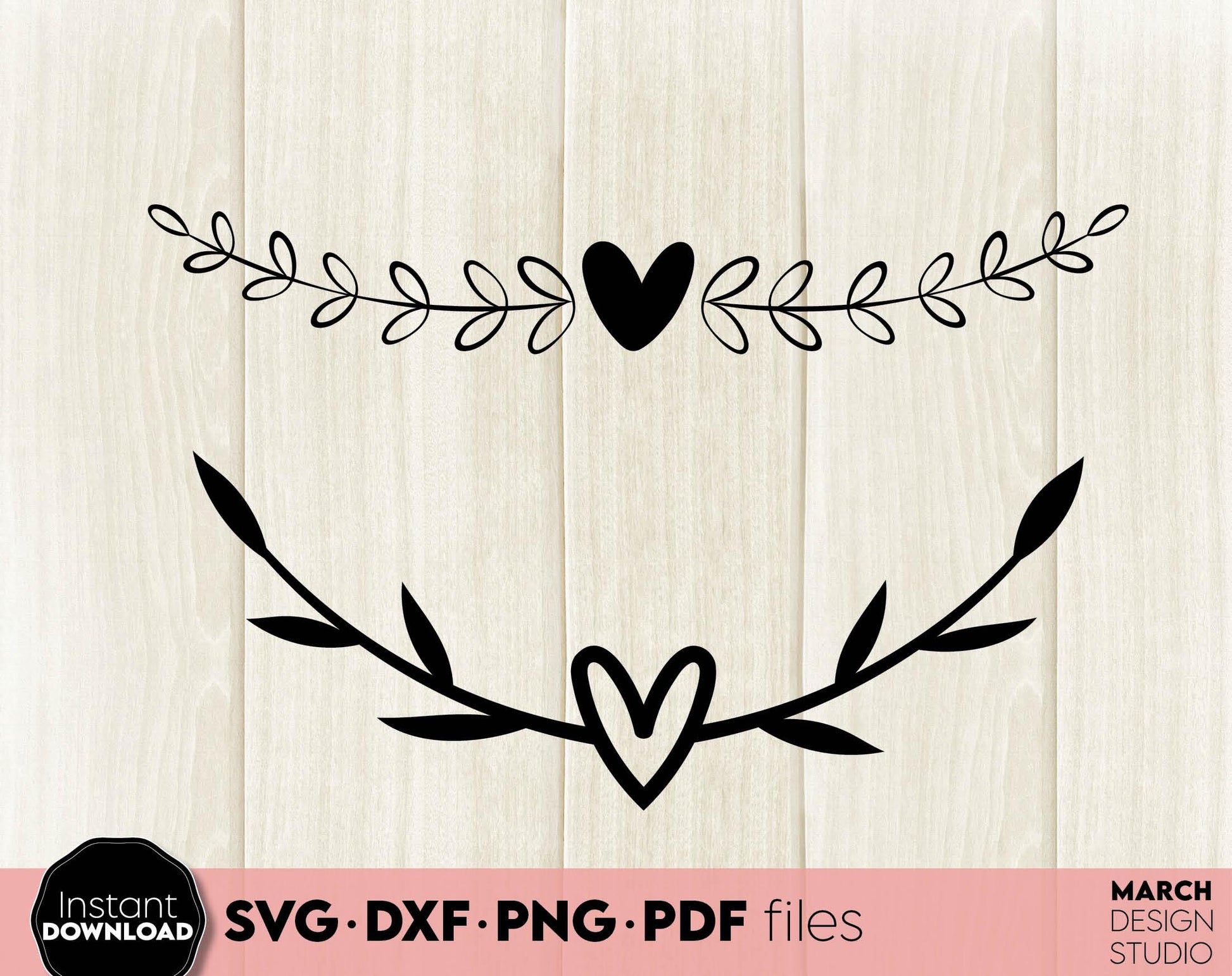 Decorative dividers lines bundle for your wedding, cards, home decorations etc. projects. SVG, PNG, DXF, PDF, JPG files included. Cut from vinyl, use for sublimation or laser cut projects. Compatible with Cricut, Silhouette and other machines. Enjoy!