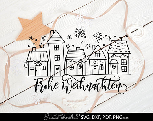 German Frohe Weihnachten plotter file svg png dxf designs bundle for You Christmas evening ornaments. Use for cutting from vinyl, sublimation or laser cut projects.
Buy now and enjoy!