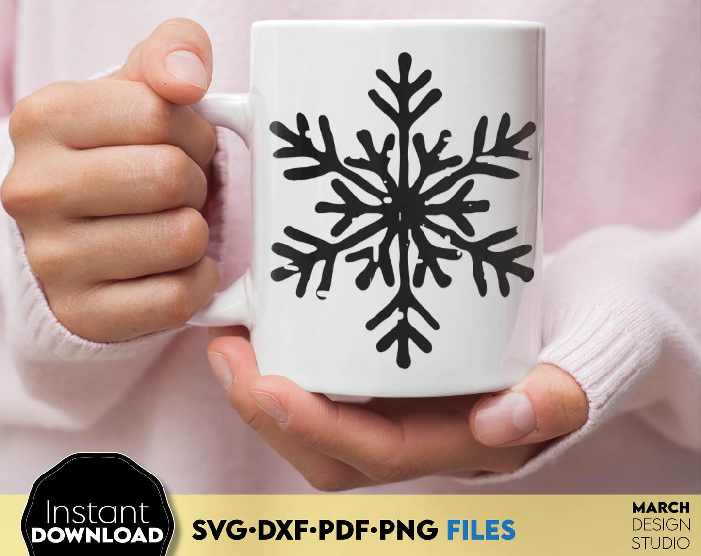 Snowflake Cut Files for Cricut and Silhoutte - Snowflake Digital Download. SVG DXF PDF PNG files included. Cut from vinyl, use for sublimation or laser cut or grave projects. Buy now for a good price and enjoy!