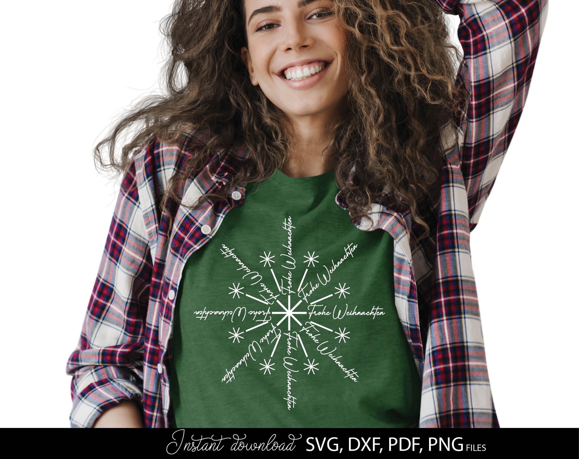 Frohe Weihnachten snowflake for Your Christmas window decor. SVG DXF PDFPNG files included. Compatible with Cricut, Silhouette or other equipment. Cut from vinyl, use for sublimation or laser cut or grave projects. Buy now for a good price and enjoy!