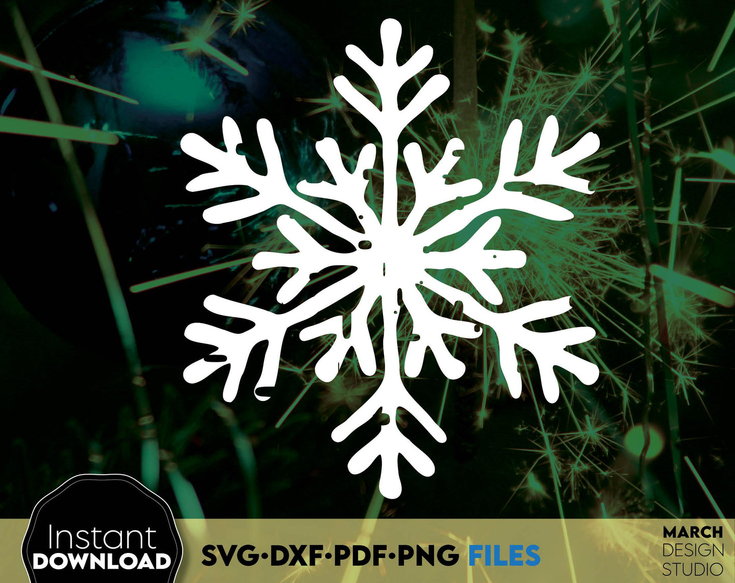 Snowflake Cut Files for Cricut and Silhoutte - Snowflake Digital Download. SVG DXF PDF PNG files included. Cut from vinyl, use for sublimation or laser cut or grave projects. Buy now for a good price and enjoy!