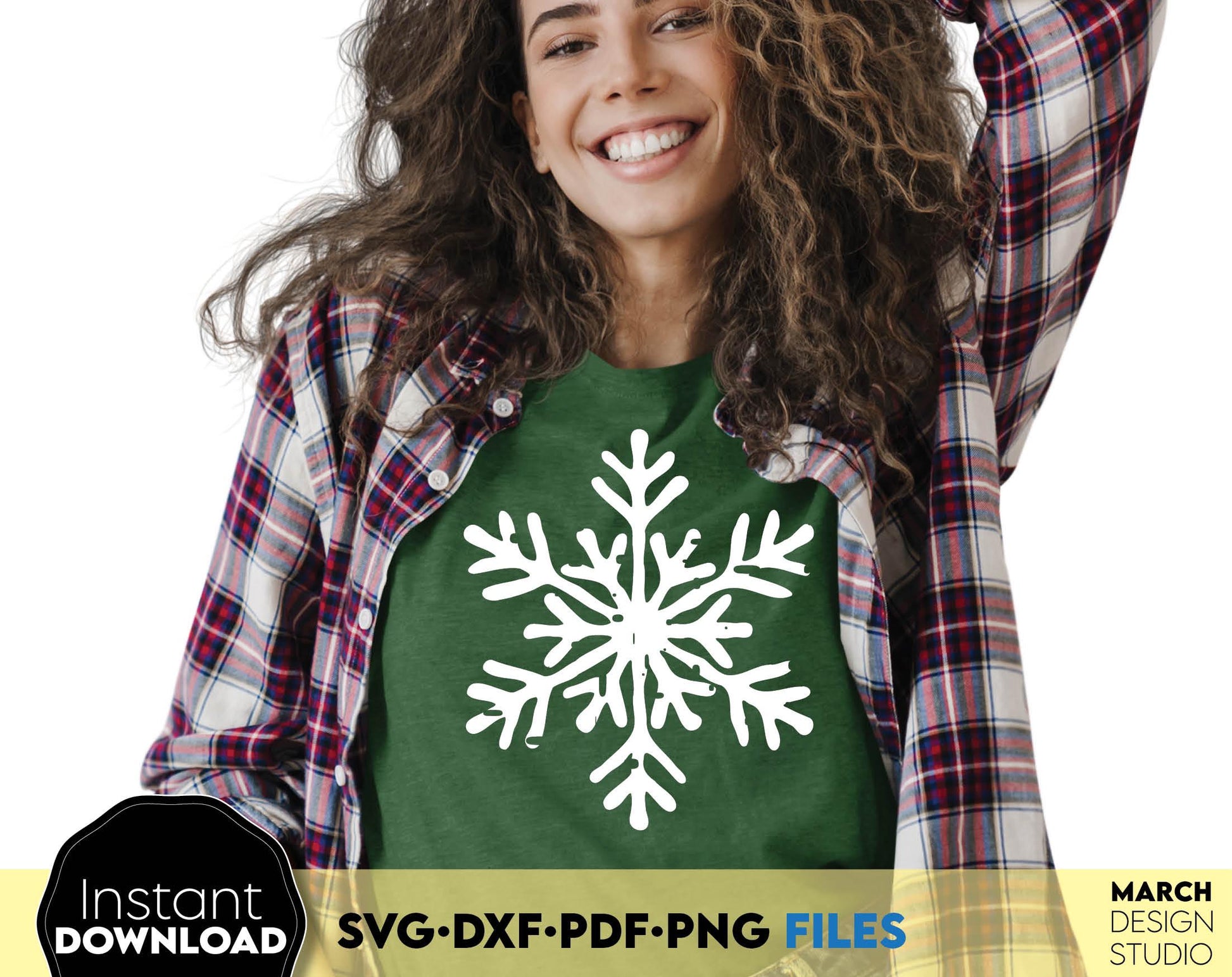 Snowflake Cut Files for Cricut and Silhoutte - Snowflake Digital Download. SVG DXF PDF PNG files included. Cut from vinyl, use for sublimation or laser cut or grave projects. Buy now for a good price and enjoy!