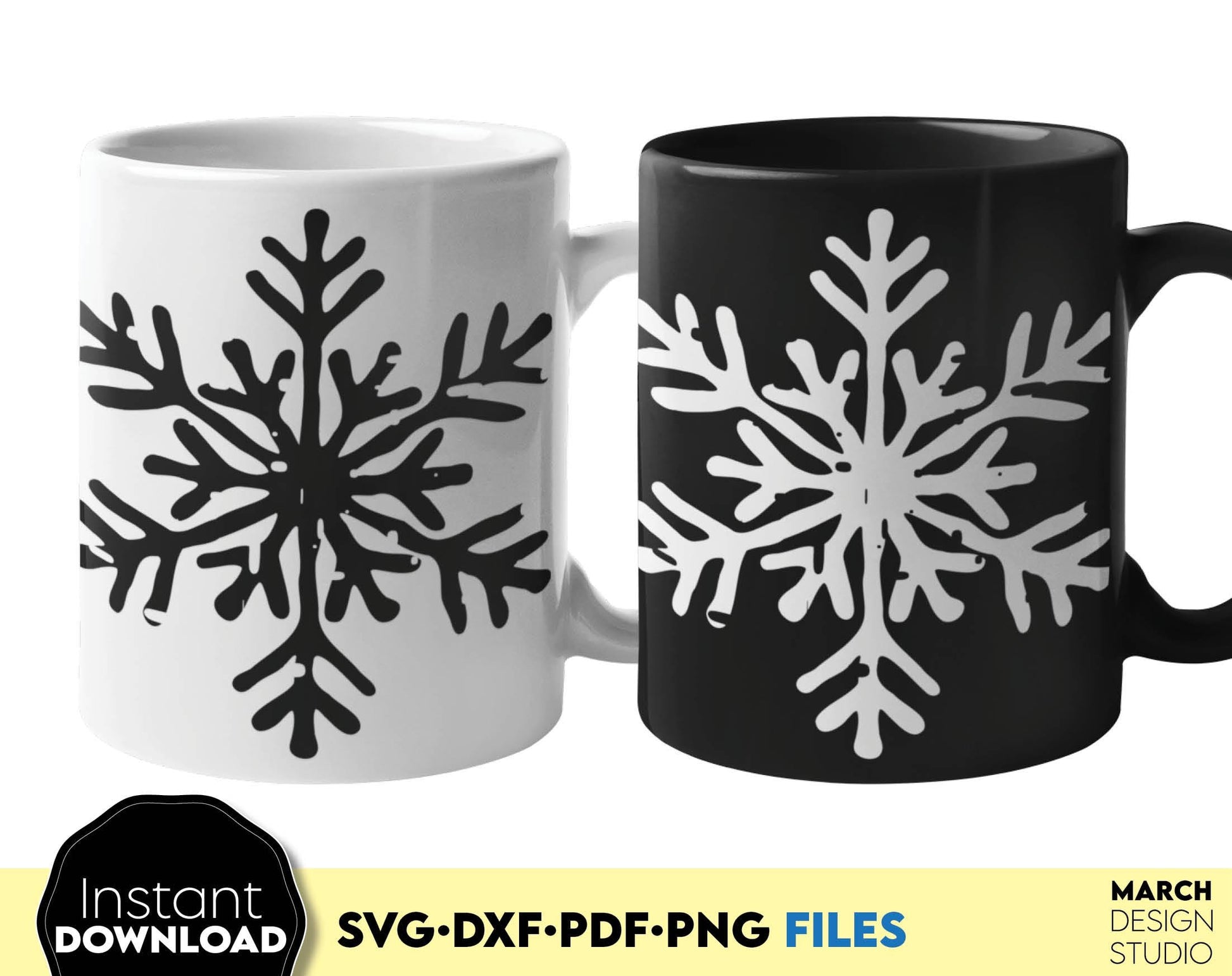 Snowflake Cut Files for Cricut and Silhoutte - Snowflake Digital Download. SVG DXF PDF PNG files included. Cut from vinyl, use for sublimation or laser cut or grave projects. Buy now for a good price and enjoy!