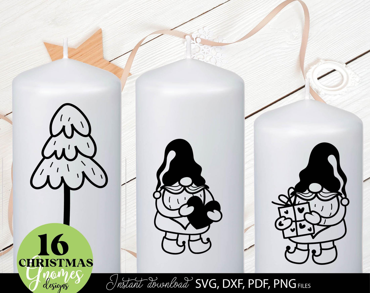 Plotterdatei Wichtel Bundle for Your Christmas deko. SVG DXF PDF PNG files included. Compatible with Cricut, Silhouette, printers etc. Cut from vinyl, use for sublimation, laser cut or kerzen stickers making projects. Buy now for a good price, enjoy!