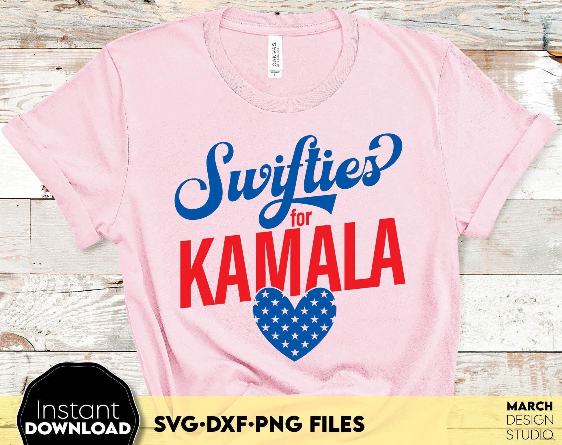 Swifties for Kamala design for Your shirts, mugs and other ideas for childless cat lady. SVG DXF PNG files included. Compatible with Cricut, Silhouette and other equipment. Cut form vinyl, use for sublimation or laser cut or grave projects. Buy now!