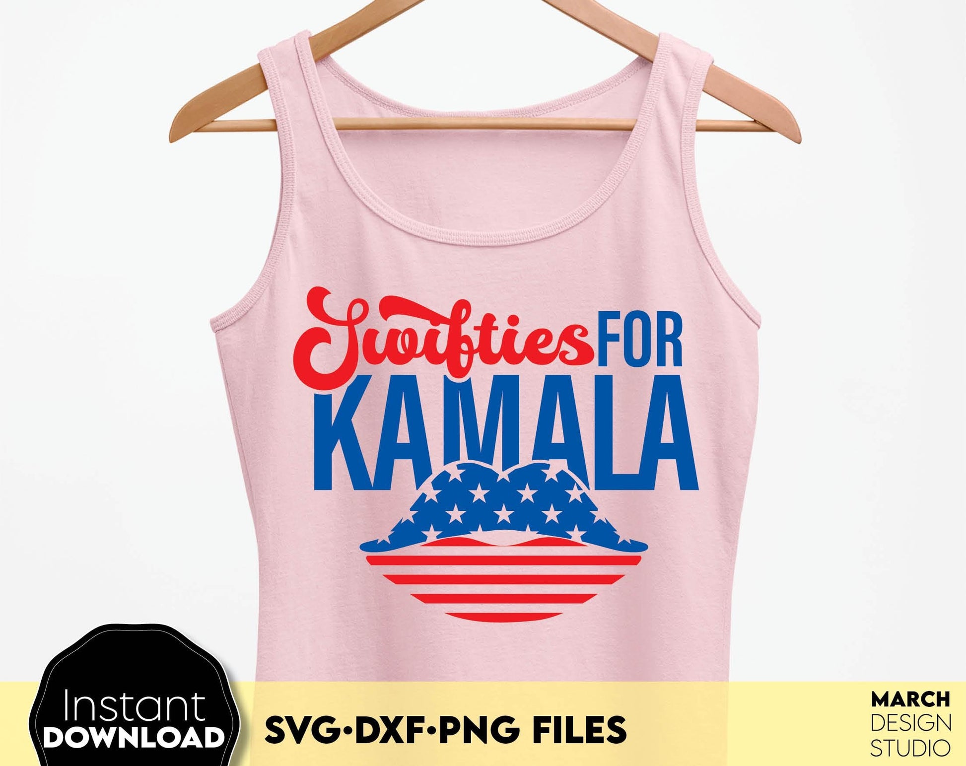 Swifties for Kamala design for Your shirts, mugs and other ideas for childless cat lady. SVG DXF PNG files included. Compatible with Cricut, Silhouette and other equipment. Cut form vinyl, use for sublimation or laser cut or grave projects. Buy now!