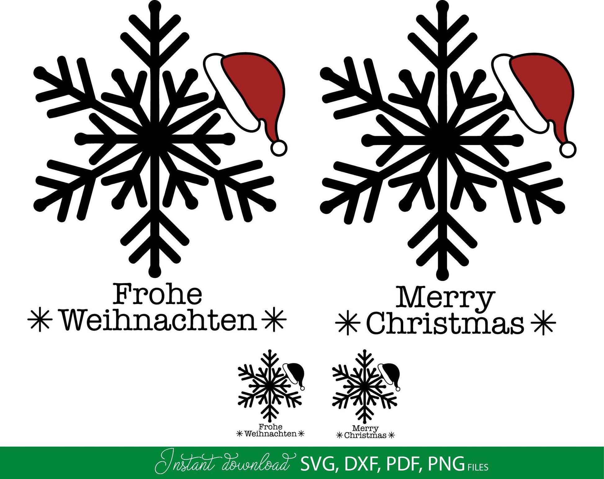 German Frohe Weihnachten Schneeflocke Plotterdatei. Svg Png Dxf Pdf files included. Compatible with Cricut, Silhouette or other equipment. Cut from vinyl, use for sublimation. laser cut or candle stickers projects. Buy now for a good price and enjoy!