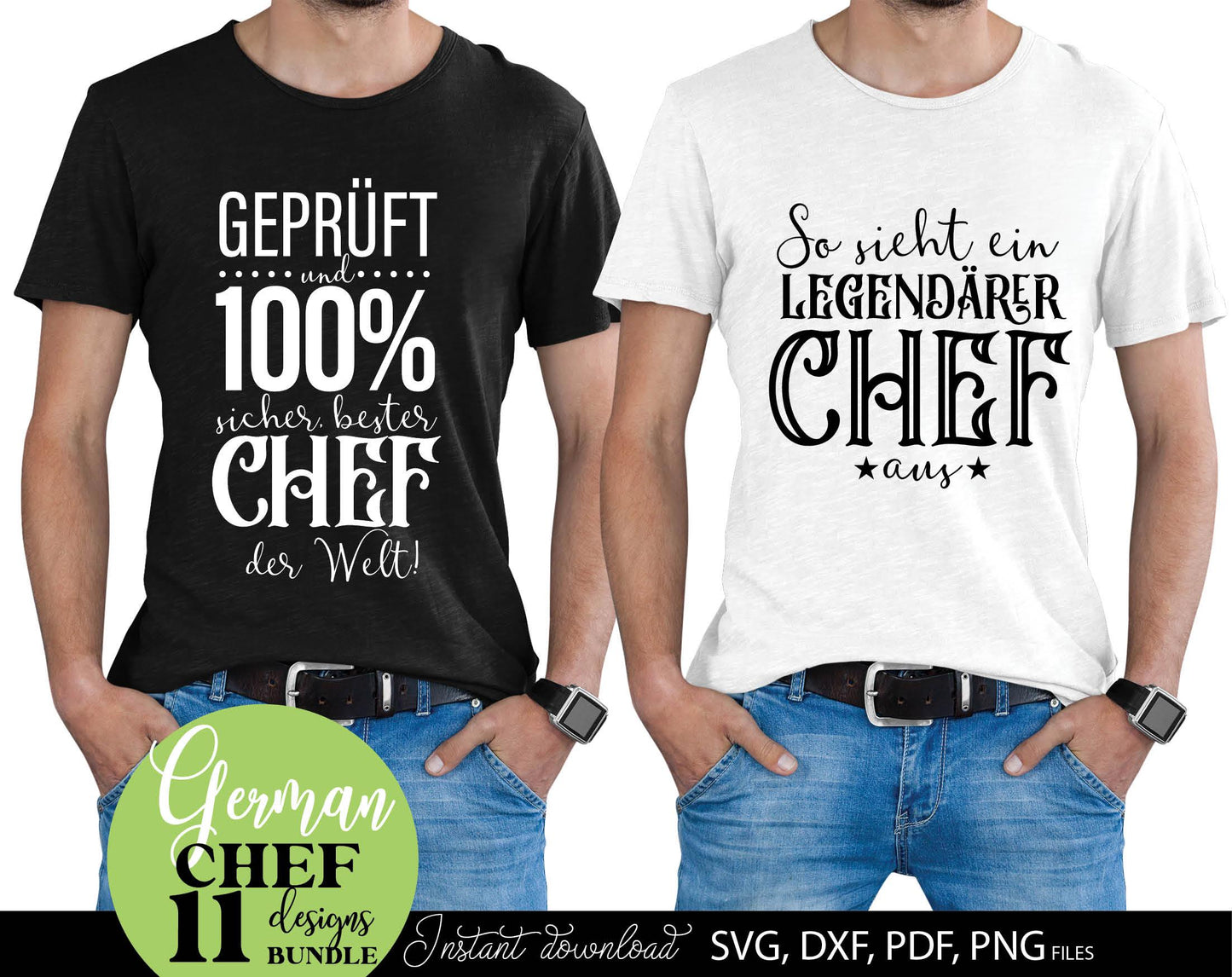 Ein Geschenk für den Chef plotterdatei laserdatei designs bundle. SVG DXF PDF PNG files included. Compatible with Cricut, Silhouette or other equipment. Cut from vinyl, use for sublimation, laser or grave projects. Buy now for a good price and enjoy!