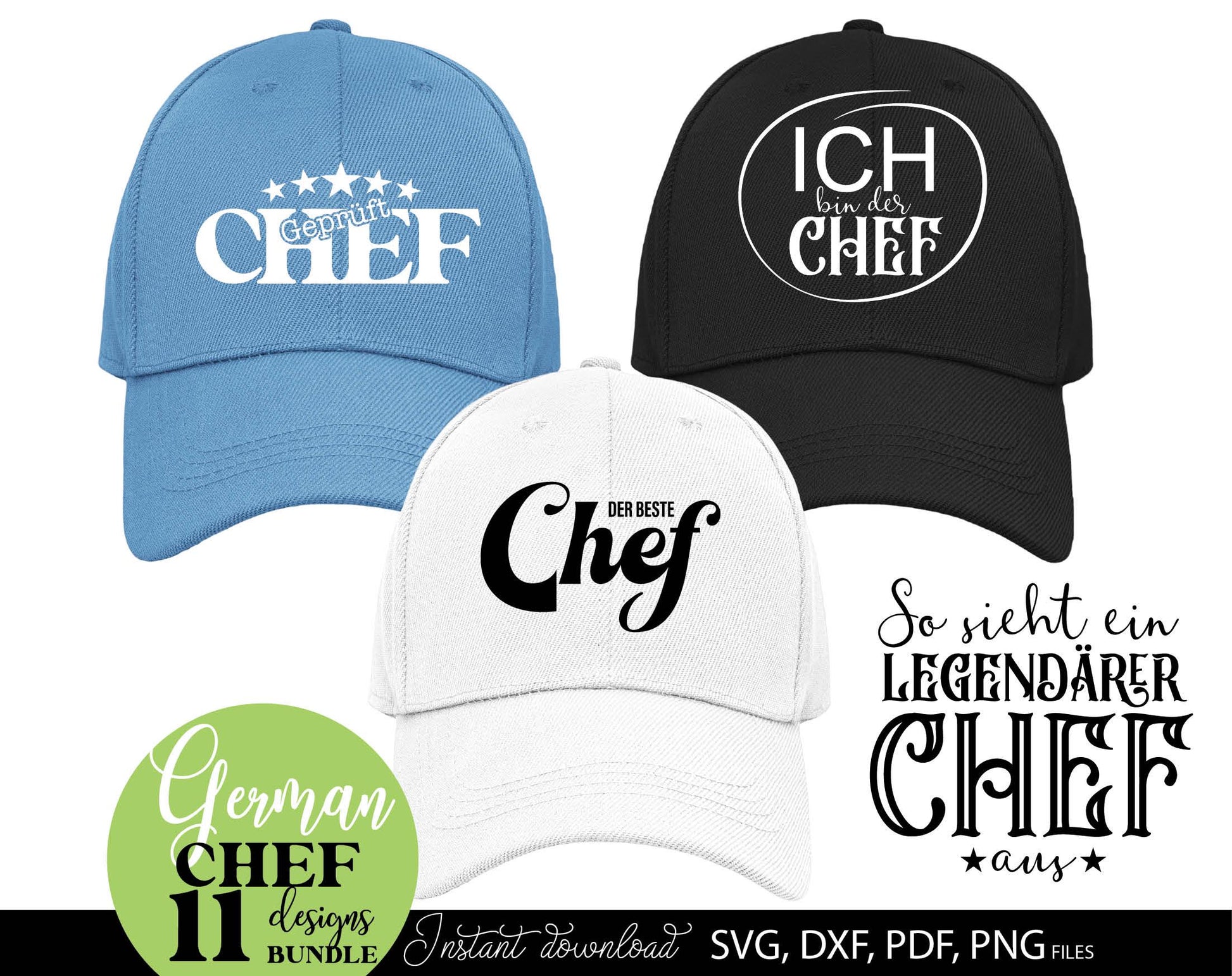 Ein Geschenk für den Chef plotterdatei laserdatei designs bundle. SVG DXF PDF PNG files included. Compatible with Cricut, Silhouette or other equipment. Cut from vinyl, use for sublimation, laser or grave projects. Buy now for a good price and enjoy!