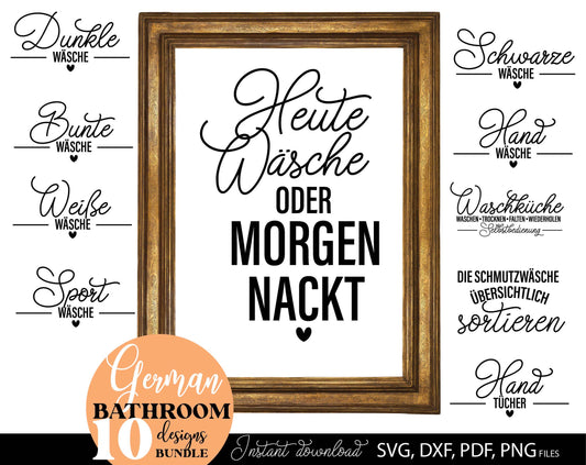 Funny Laundry posters plotterdatei bundle. SVG DXF PDF PNG files included. Compatible with Cricut, Silhouette or other equipment. Cut from vinyl, use for sublimation, laser cut, grave or stickers making projects. Buy now for a good price and enjoy!