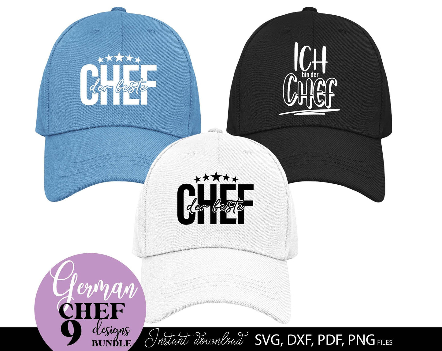 Ein Geschenk für den Chef plotterdatei laserdatei designs bundle. SVG DXF PDF PNG files included. Compatible with Cricut, Silhouette or other equipment. Cut from vinyl, use for sublimation, laser or grave projects. Buy now for a good price and enjoy!