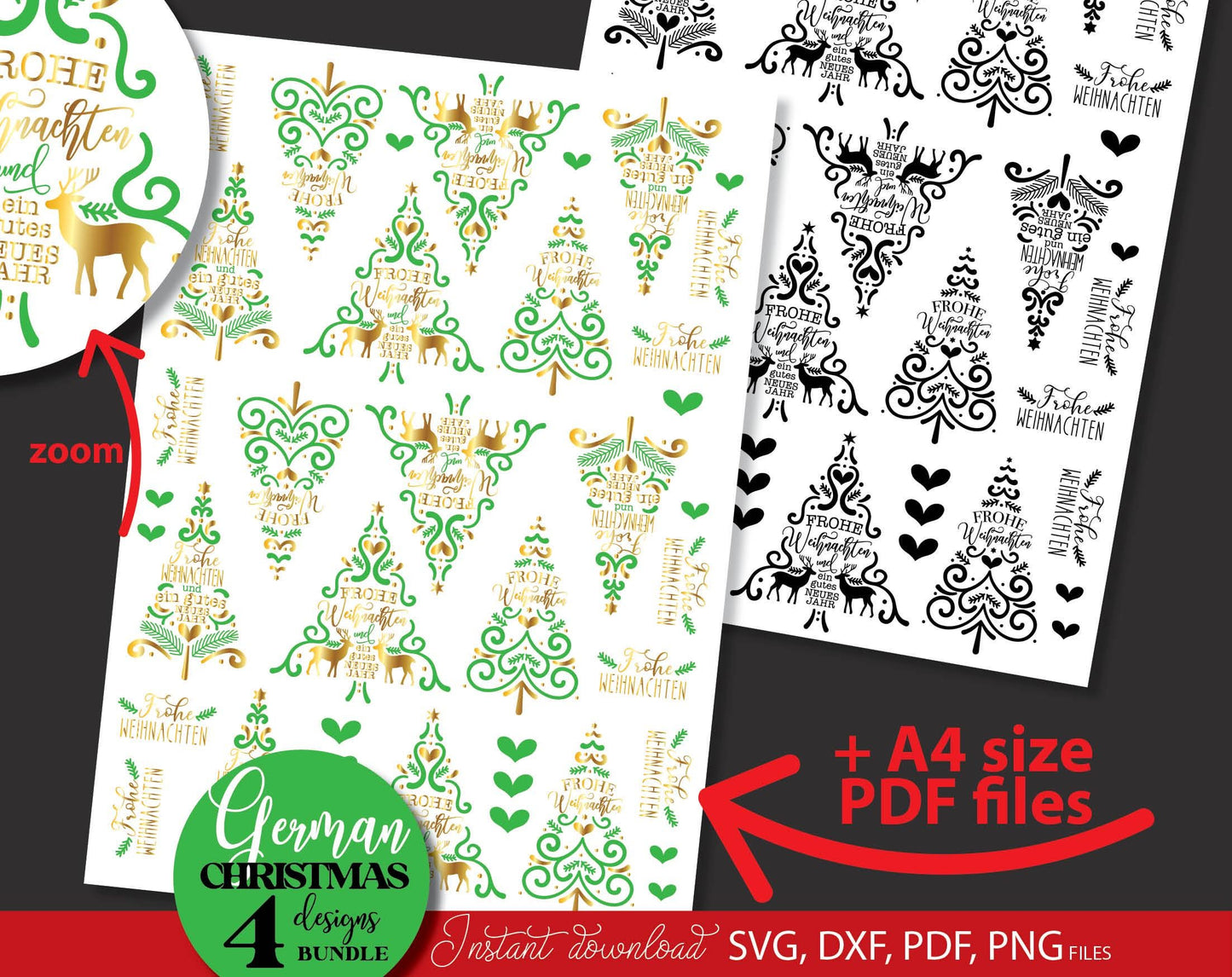 Weihnachtsbaum Weihnachten PDF Vorlage kerzen tattoo. SVG DXF PDF PNG files included. Compatible with Cricut, Silhouette. Cut from vinyl, use for sublimation, laser cut, kerzen tattoo or other projects. Buy now for a good price and enjoy!