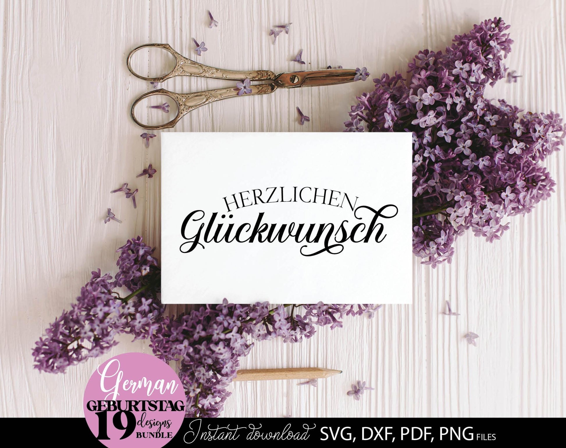 Plotterdatei Geburtstag Geburtstagssprüche bundle. Svg Png Dxf Pdf files included. Compatible with Cricut, Silhouette or other equipment. Cut from vinyl, use for sublimation or laser cut, printing, DTF printing or other projects. Buy now and enjoy!