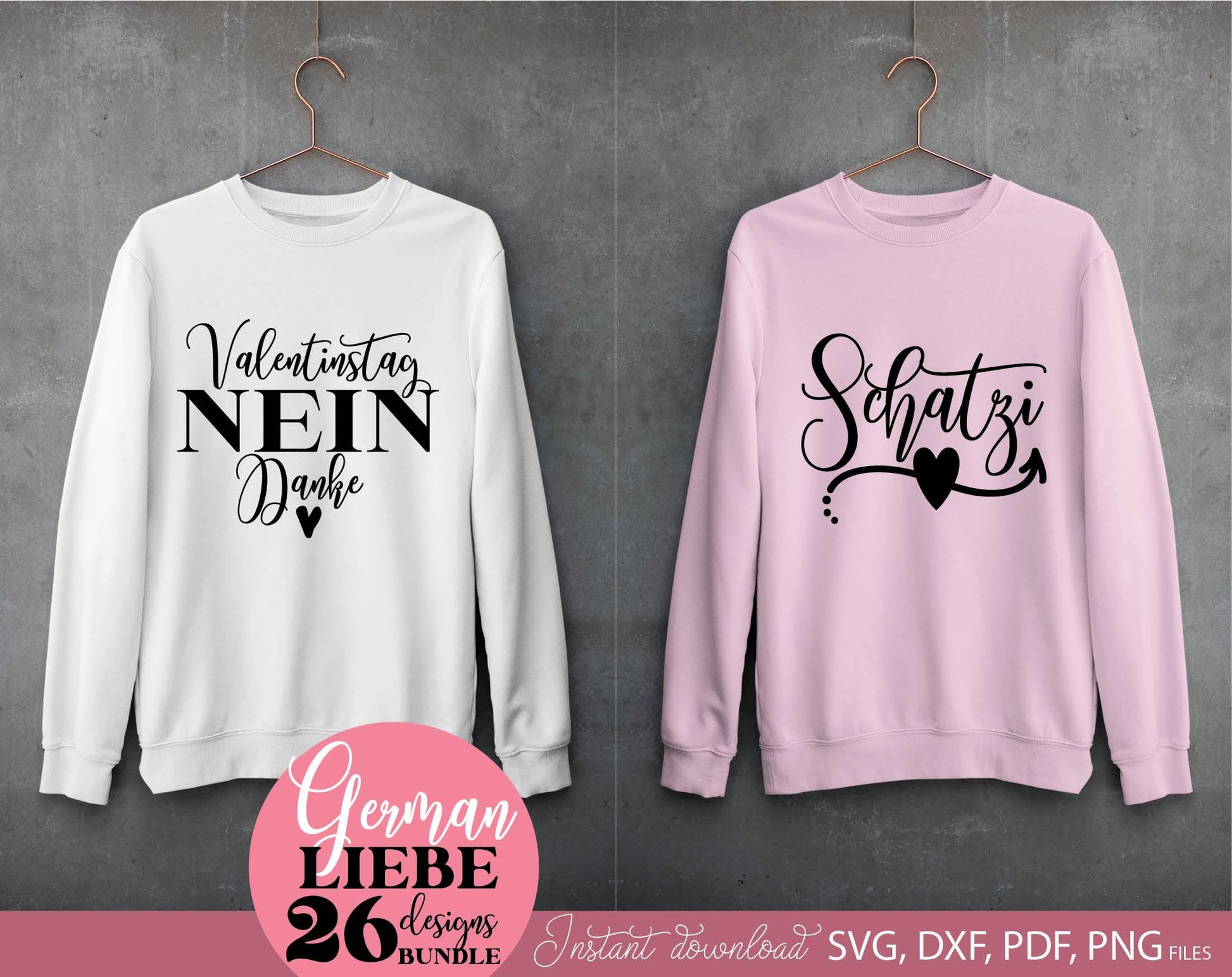 German Liebe Quotes Plotter File SVG PNG DXF EPS included. Use for cutting from vinyl, sublimation or laser cut projects. Compatible with Cricut, Silhouette or Glowforge equipment. Buy now and enjoy!