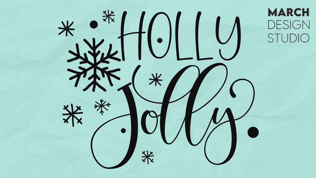 Holly Jolly Svg File | Christmas Shirt SVG | CHRISTMAS ORNAMENTS | Holly jolly png | Christmas File, holiday svg, Cut File for Cricut