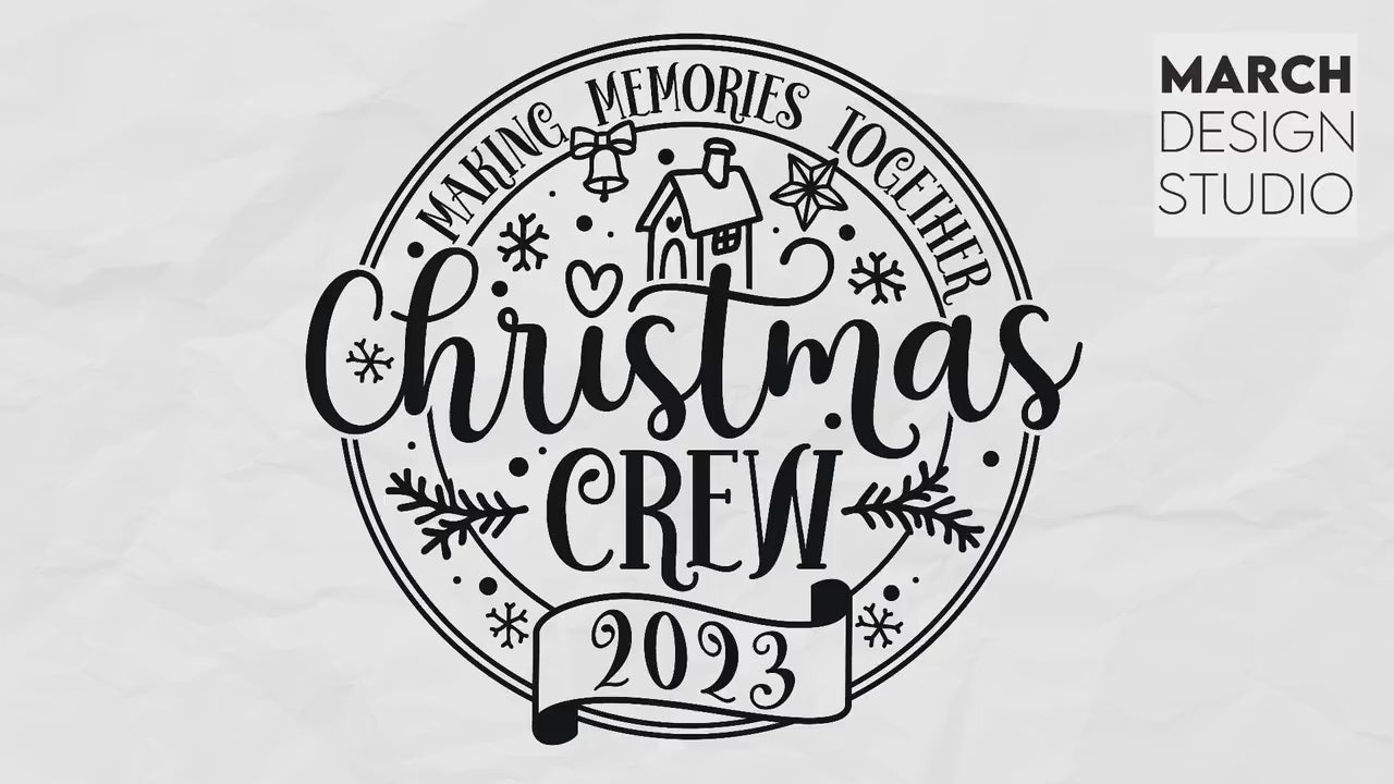 Christmas Crew 2023 SVG PNG - Christmas Crew svg - Family christmas SVG - Silhouette, Png Sublimation, Digital Download