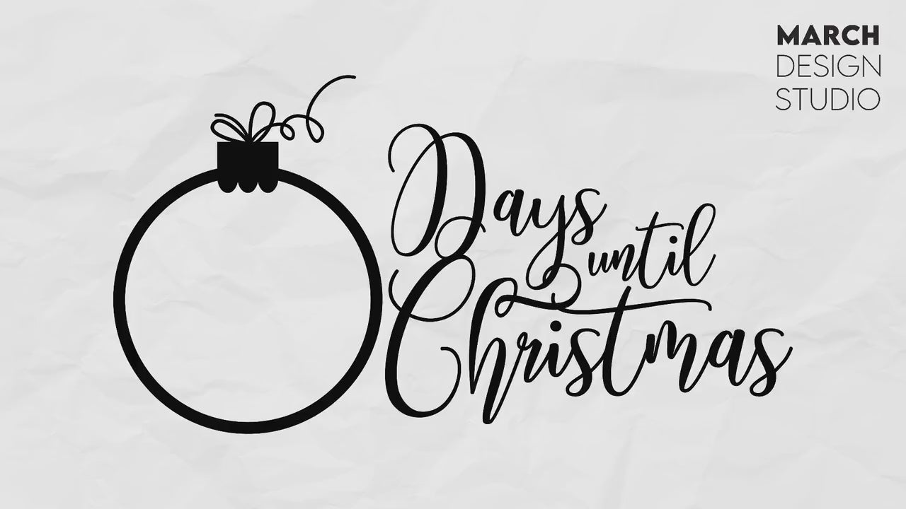 Christmas Countdown Chalkboard SVG PNG | Days Till Christmas SVG | Christmas Home Decor svg | Days Until Christmas Ornaments | Cricut svg