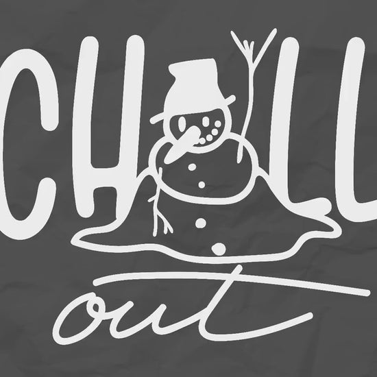 Chill Out Snowman svg png | Melting Snowman svg | Funny Snowman Silhouette svg | Snowman clipart | Snowman cut file | Christmas Svg Shirts