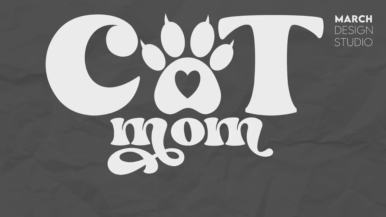 Cat Mom SVG | Cat Lover SVG | Cat Paw SVG | Animal Paw svg | Cat Sublimation Design png | svg files for Cricut | Cat Clipart png |