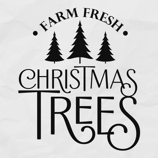 Farmhouse Farm Fresh Christmas Tree SVG | Farmhouse Christmas SVG | Christmas sign SVG | Farmhouse Sign Svg, Farm Fresh Svg Files for cricut