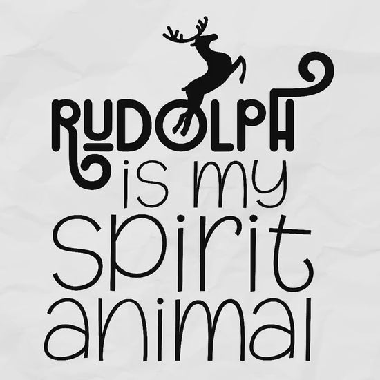 Rudolph is my spirit animal svg | reindeer shirts svg | Christmas Svg Shirts | christmas quotes svg, christmas Svg Files for cricut