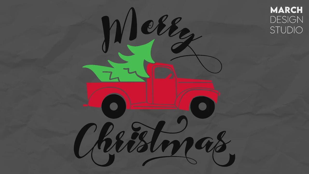 Christmas truck svg | christmas truck clipart | christmas truck and tree svg | vintage christmas truck svg | merry christmas svg, truck svg