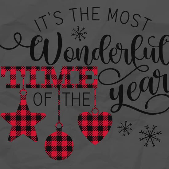 Christmas SVG | Its The Most Wonderful Time Of The Year SVG | Buffalo Plaid SVG | Christmas Shirt svg | Merry Christmas svg | svg Files png