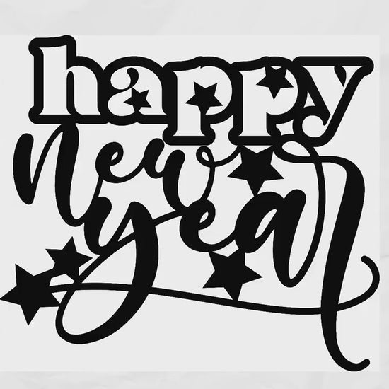 Happy New Year cake topper | Hello 2024 SVG | New Years cake topper | 2024 cake topper svg | laser cut files | Svg Files for cricut