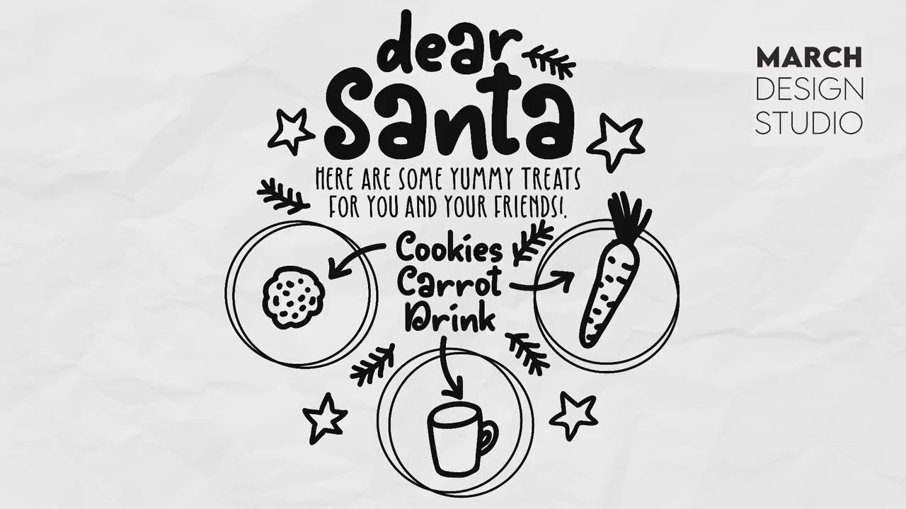 Dear Santa Tray SVG Bundle, Christmas Svg, Cookies for Santa Tray SVG, Cookies for Santa Plate SVG, Santa svg, png, Christmas Bundle svg