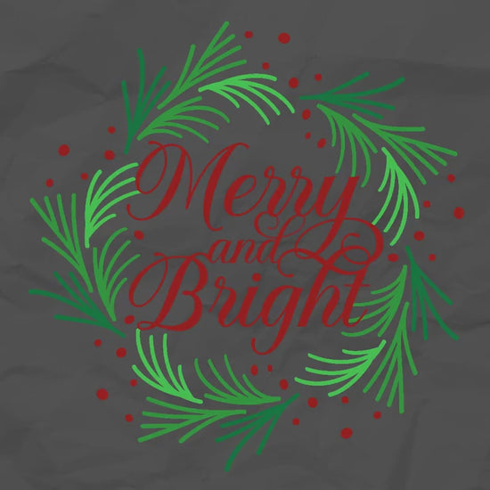 Merry and Bright SVG | Christmas decoration SVG | Christmas Shirts Svg | Merry Christmas svg | Christmas Ornaments svg | file for cricut svg